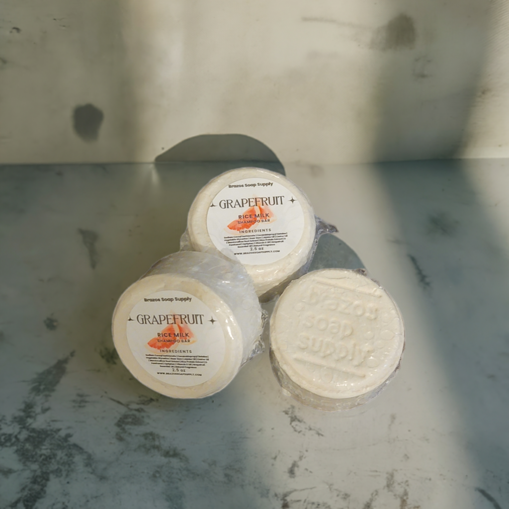 Grapefruit Rice Milk Shampoo Bar